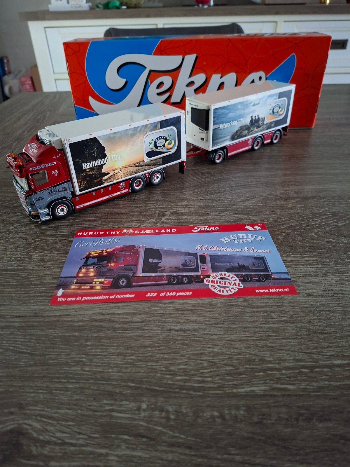 TEKNO SCANIA R6 COMBI  N. C. CHRISTENSEN & SONNER (BAKKEDAL), Ophalen of Verzenden, Zo goed als nieuw, Bus of Vrachtwagen, Tekno