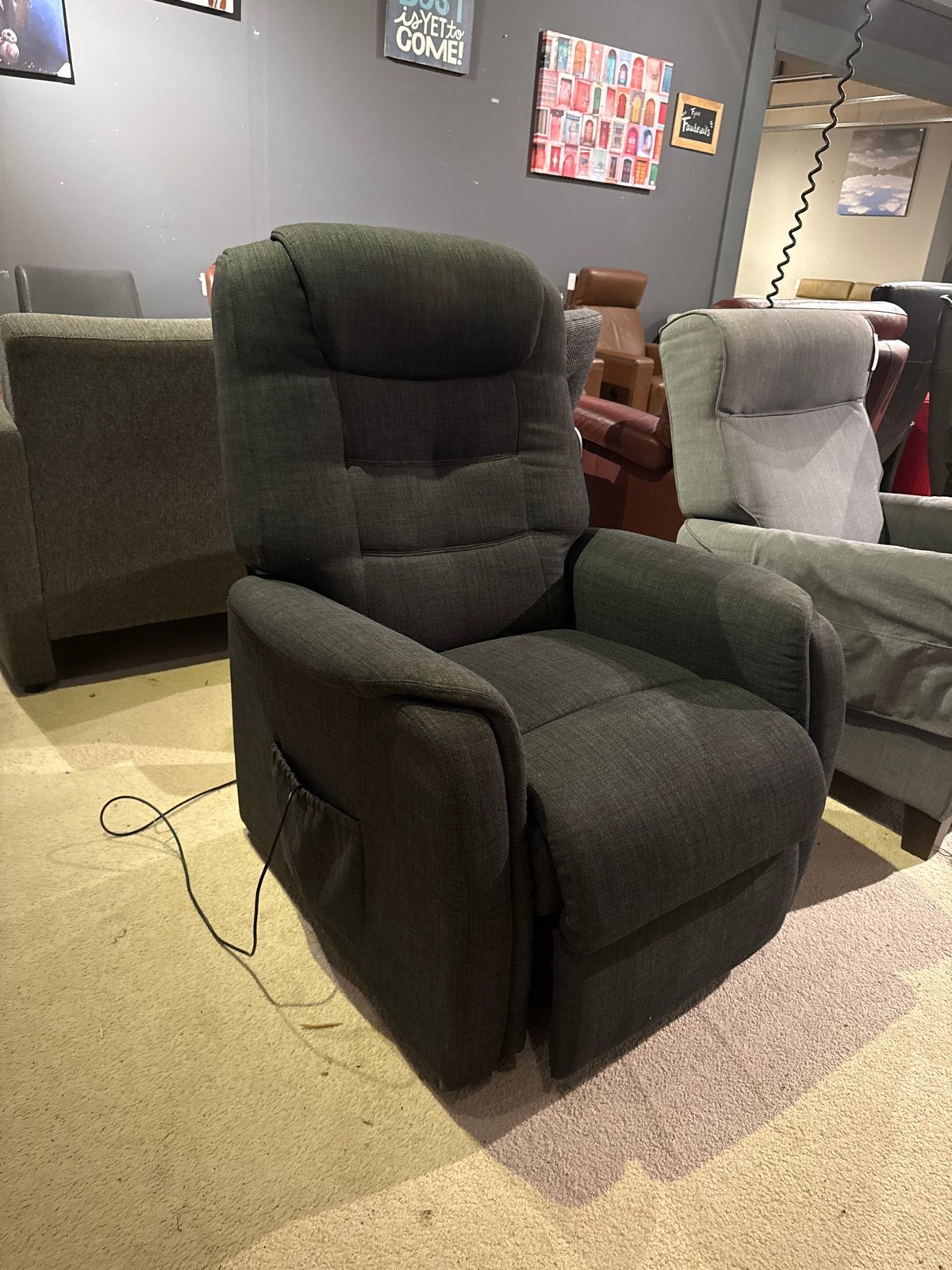 Comfortabele relaxfauteuil met sta-op functie, Gebruikt, ., 75 tot 100 cm, Ophalen of Verzenden