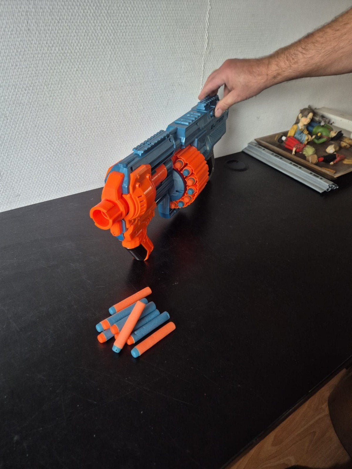 Nerf Elite 2.0 Shockwave RD-15 Blaster met pijltjes, Ophalen of Verzenden, Zo goed als nieuw, Jongen of Meisje
