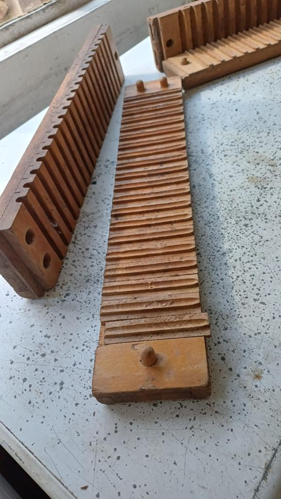 2x Antieke houten sigarenmal - Vintage tabaksvorm, Ophalen of Verzenden