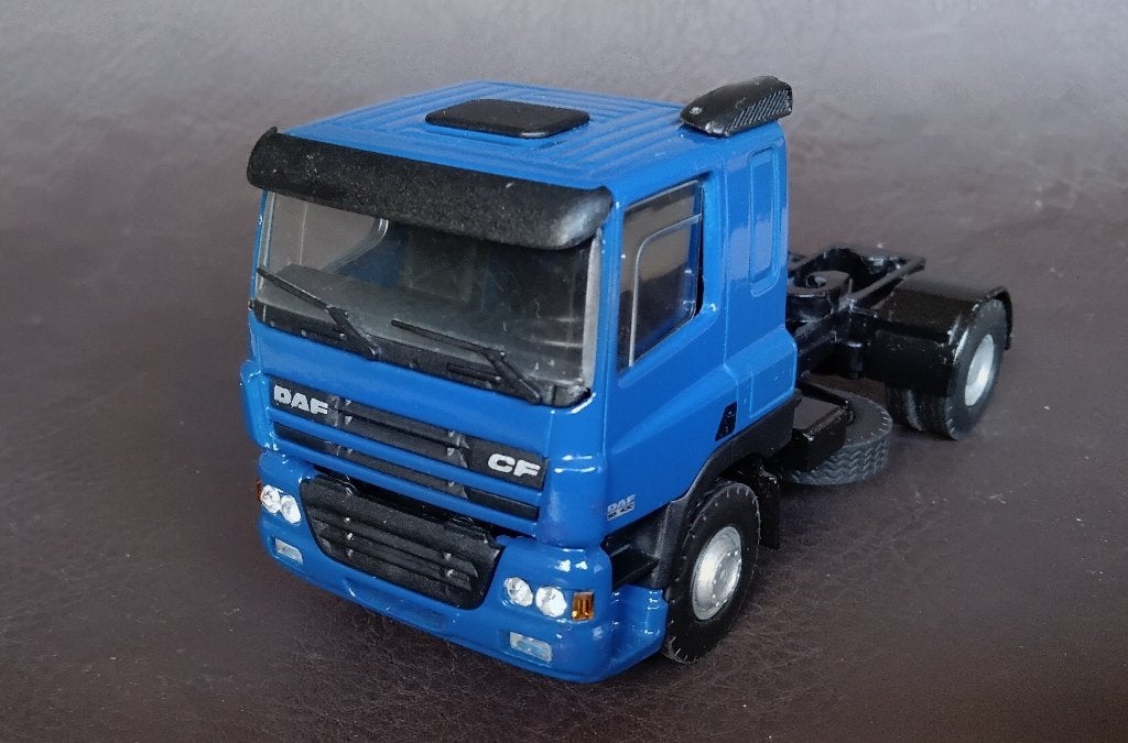 Lion toys car DAF CF 85 430 vrachtwagen trekker blauw 1/50, Hobby en Vrije tijd, Modelauto's | 1:50, Ophalen of Verzenden, Gebruikt