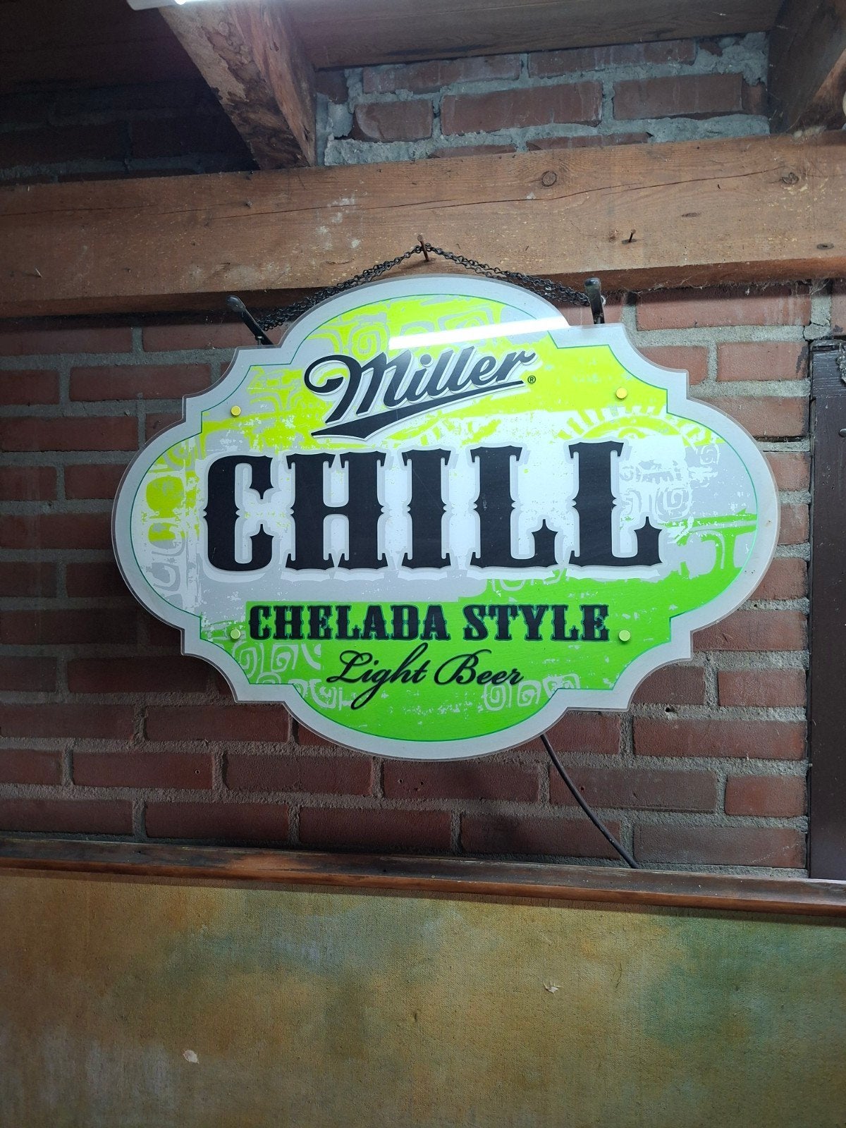 Lichtbak Miller Chill Chelada Style Light Beer, Verzamelen, Ophalen, Gebruikt