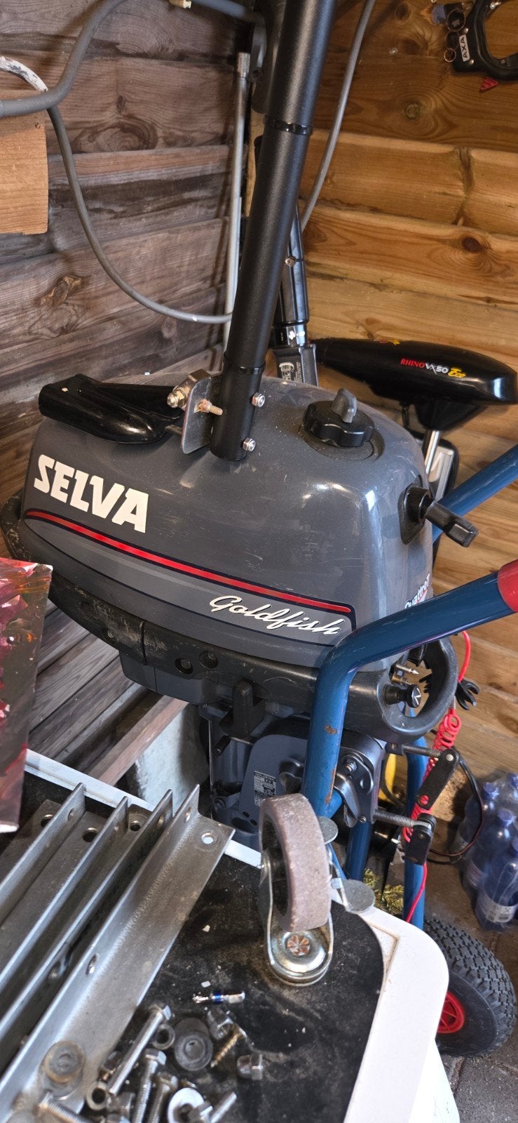Selva 4pk 4-takt buitenboordmotor met externe tank, Ophalen, Gebruikt