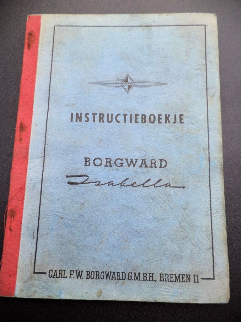 Borgward Isabella handleiding instructieboekje, Ophalen of Verzenden
