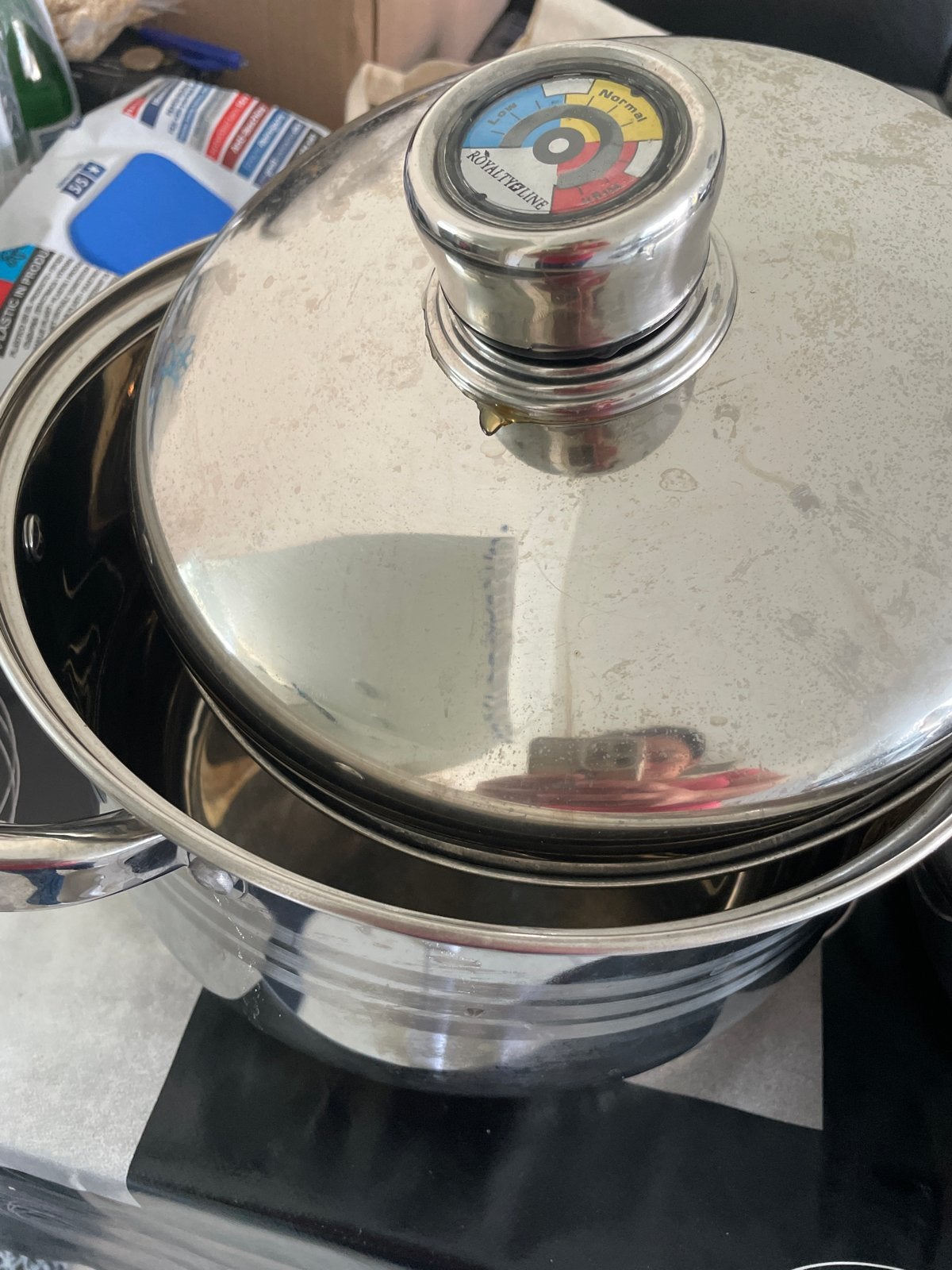 2 pannen, Ophalen, Gebruikt, Rvs