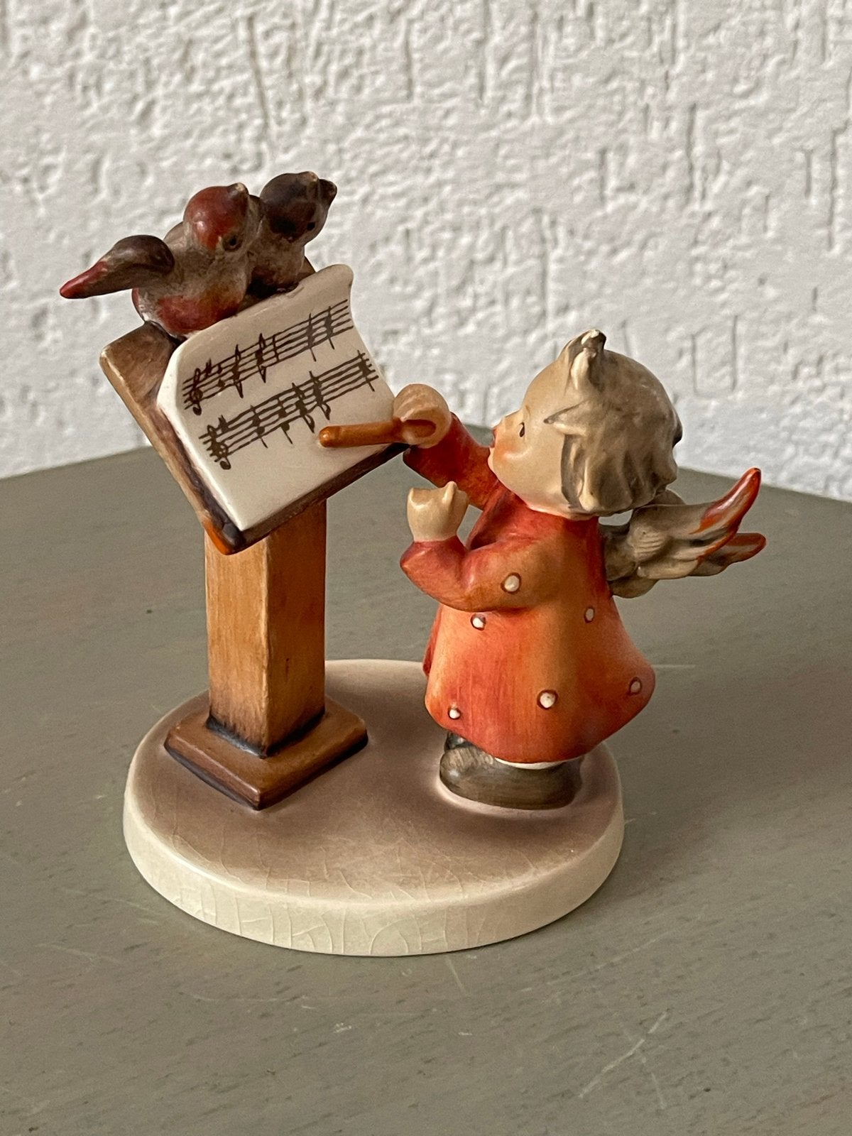 Hummel beeldje 'Dirigentje met vogels' - 10 cm hoog, Verzamelen, Ophalen of Verzenden, Gebruikt, Hummel
