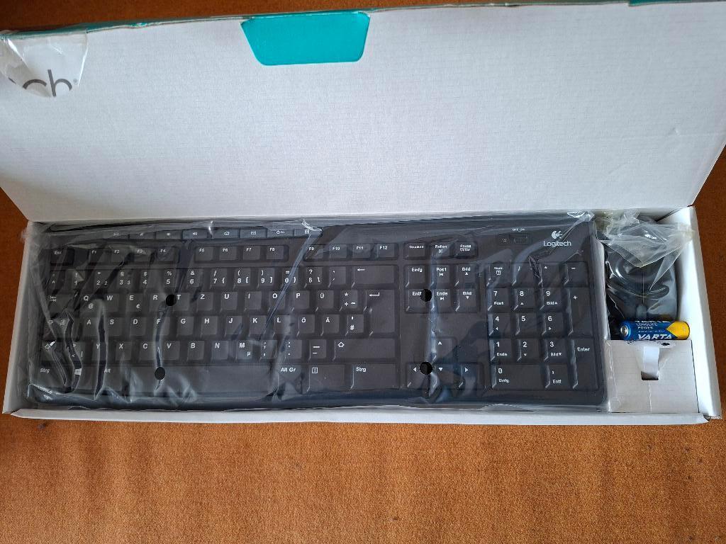 Logitech MK270 Wireless Combo - Duits toetsenbord - muis, Computers en Software, Toetsenborden, Nieuw, Overige indelingen, Draadloos