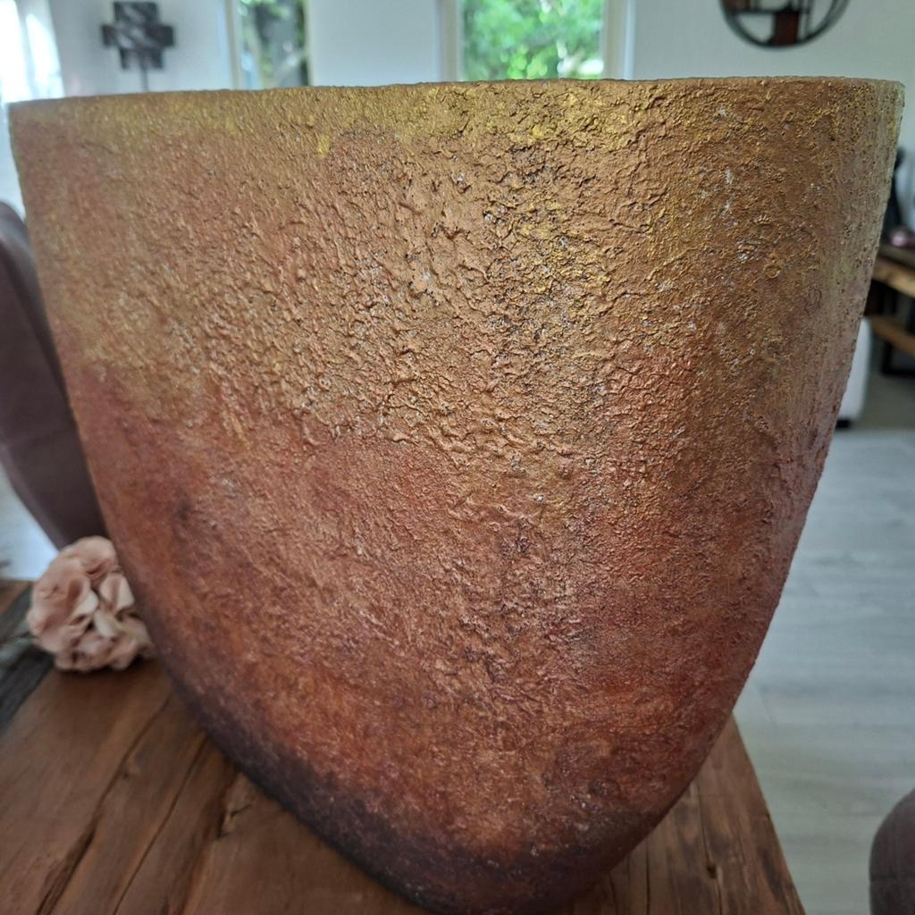 Grote planten/decoratie pot PTMD, Tuin en Terras, Bloempotten, Ophalen, Zo goed als nieuw, Minder dan 25 cm, Balkon