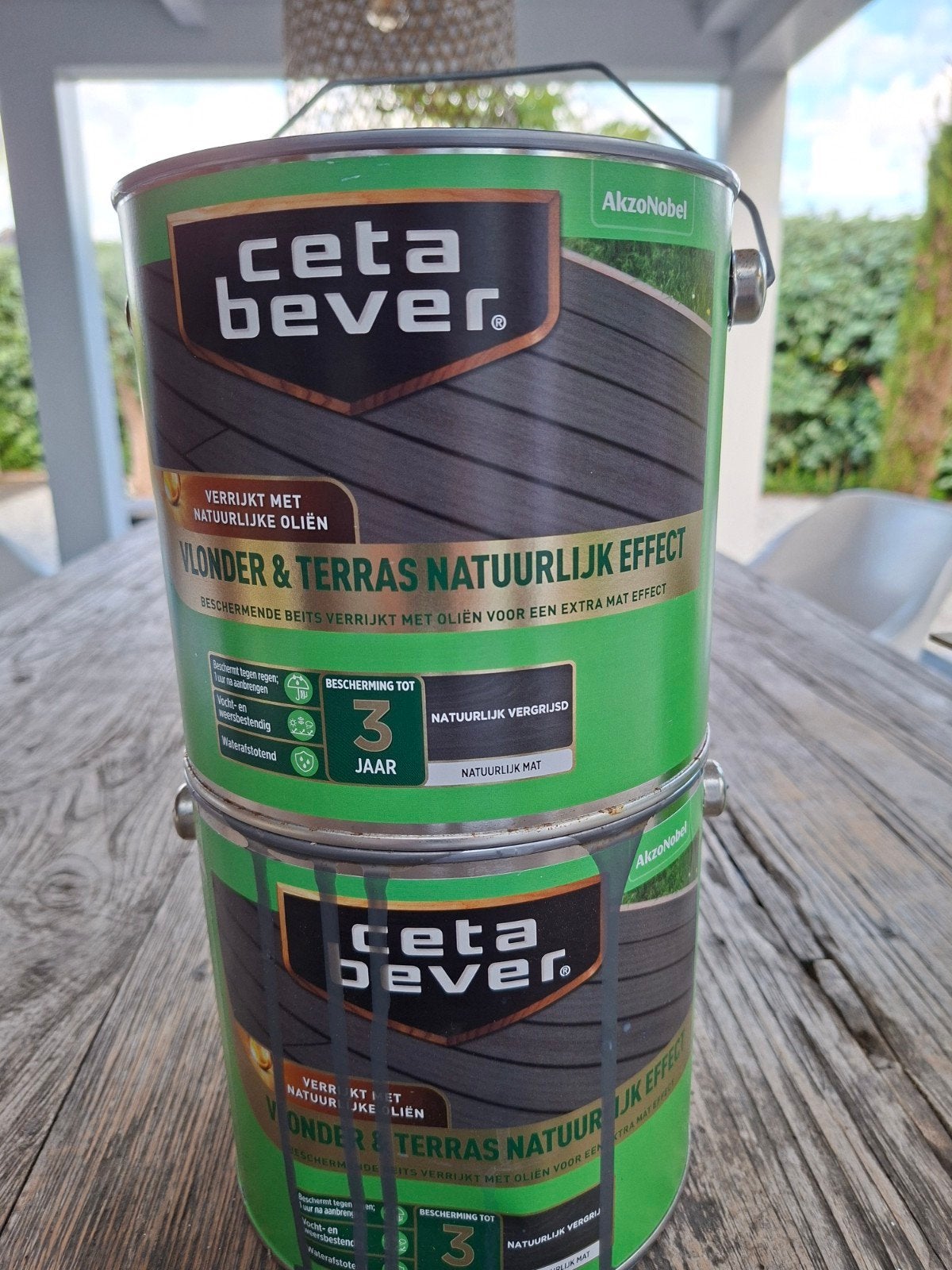 CetaBever Vlonder & Terras Natuurlijk Vergrijsd Beits 2.5L, Ophalen of Verzenden, Nieuw, Beits