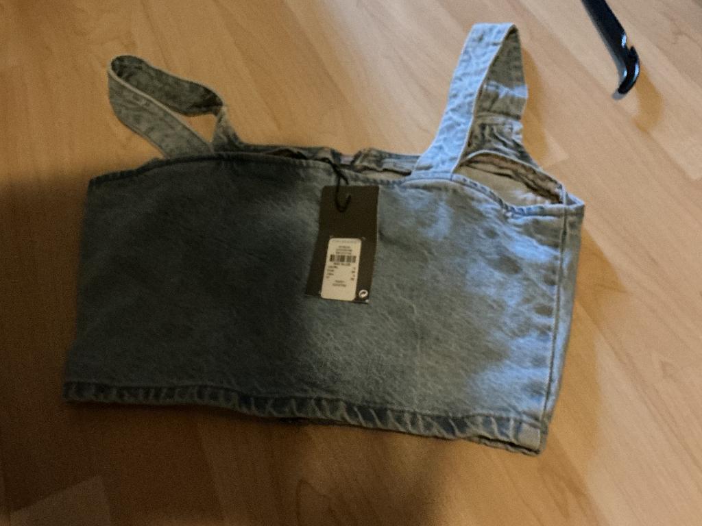 Crop top maat 34, Kleding | Dames, Tops, Blauw, Nieuw, Ophalen of Verzenden, Zonder mouw