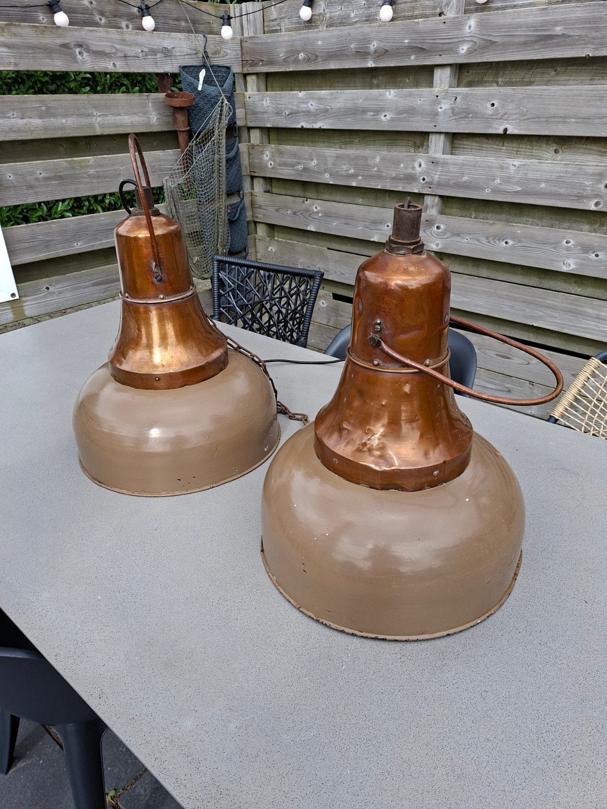 hanglampen/barlampen, Ophalen, Gebruikt, Vintage, E27 (groot)