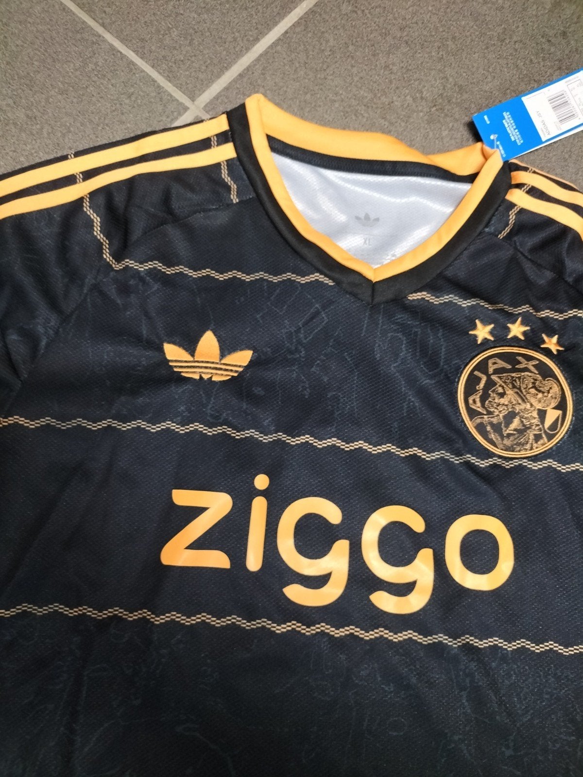 Ajax - Zwart/Goud - Maat XL, Kleding | Heren, Zwart, Ophalen of Verzenden, Voetbal, Maat 56/58 (XL)