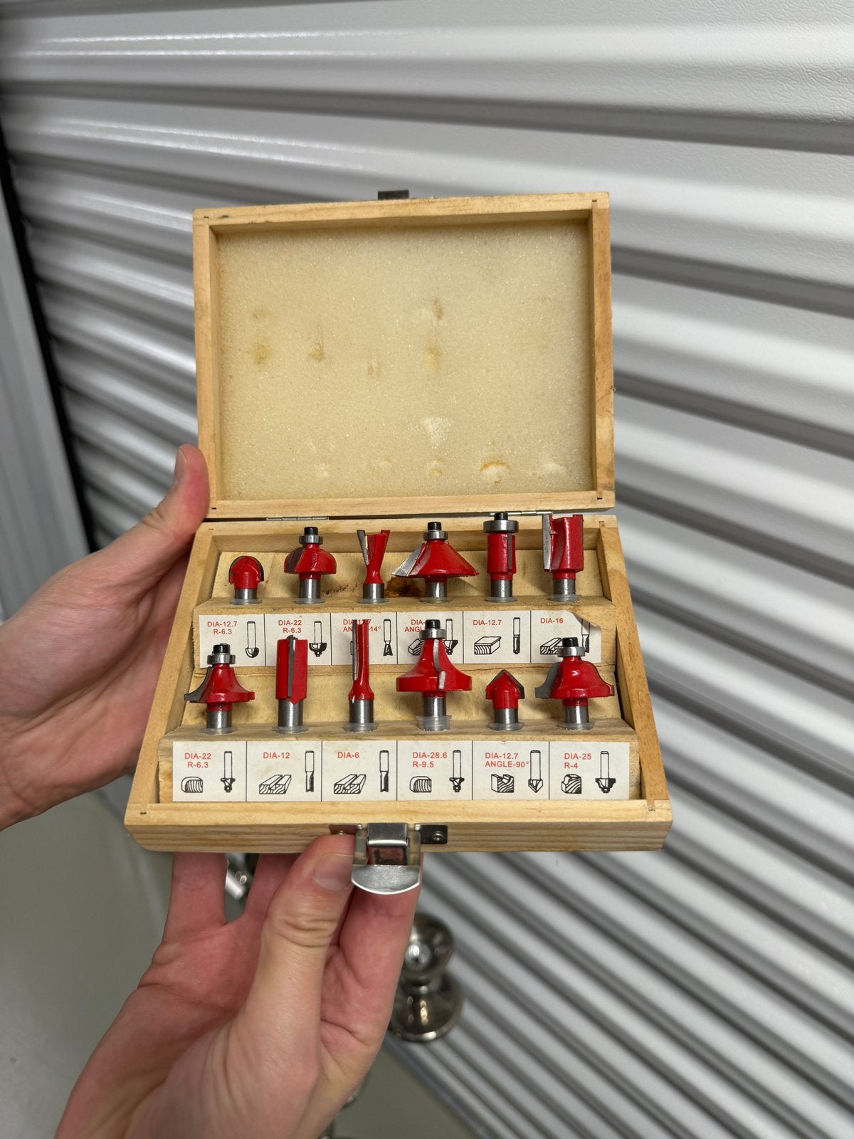 Freesbitset voor houtbewerking - Diverse maten, Doe-het-zelf en Verbouw, Gereedschap | Handgereedschap, Ophalen of Verzenden, Gebruikt