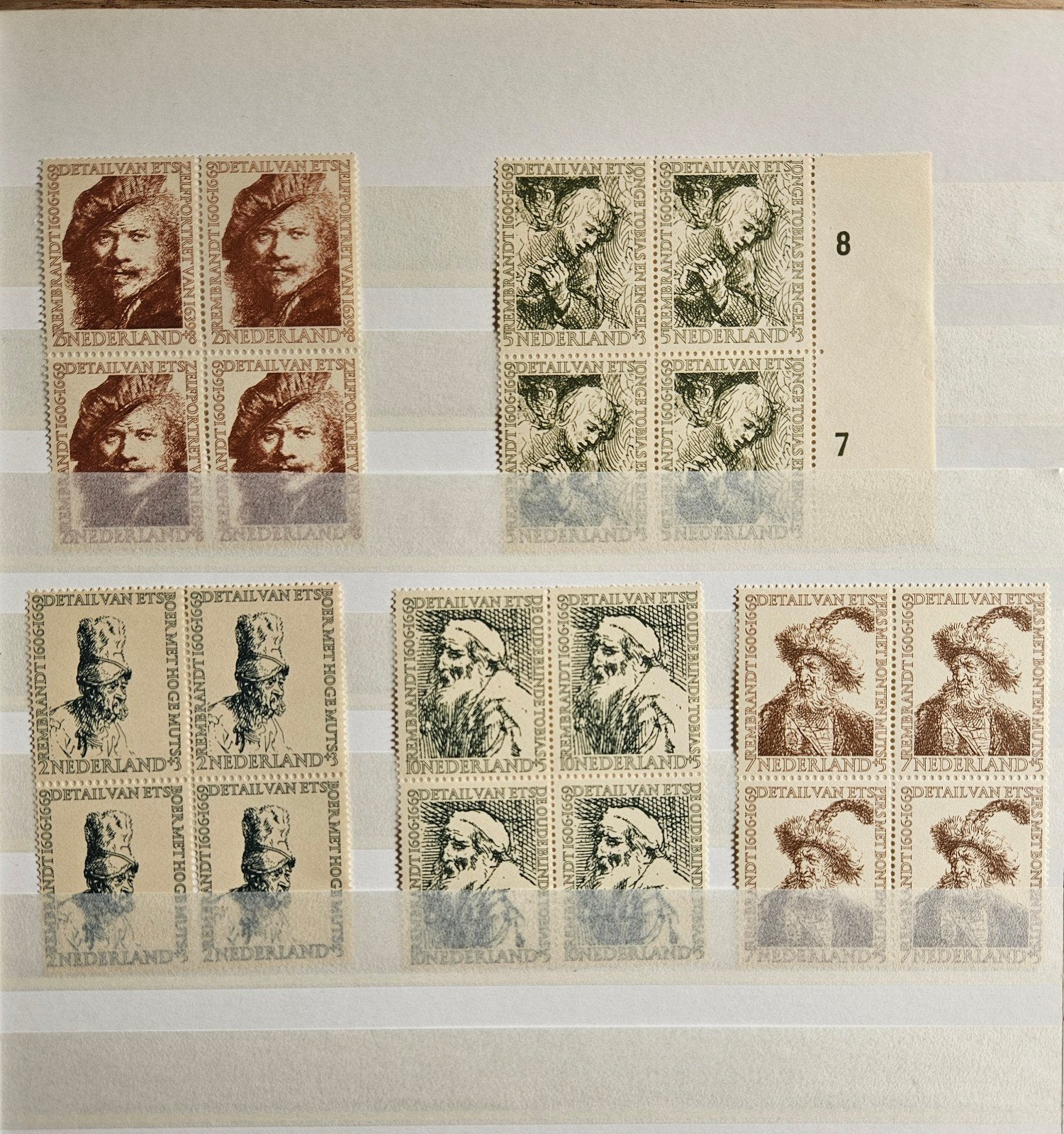 13 foto's. Blokken van 4 en kompleet vel,  pracht postfris, Ophalen of Verzenden, Postfris