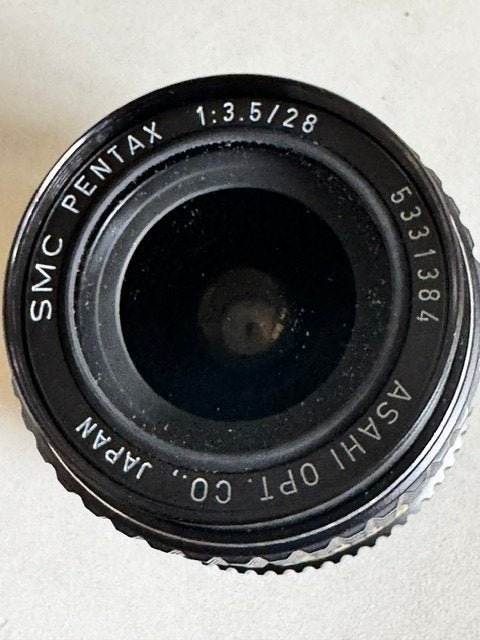 Asahi PENTAX groothoeklens 28 mm lichtsterkte 3.5 en meer, Gebruikt, 28 mm, Pentax, Groothoeklens