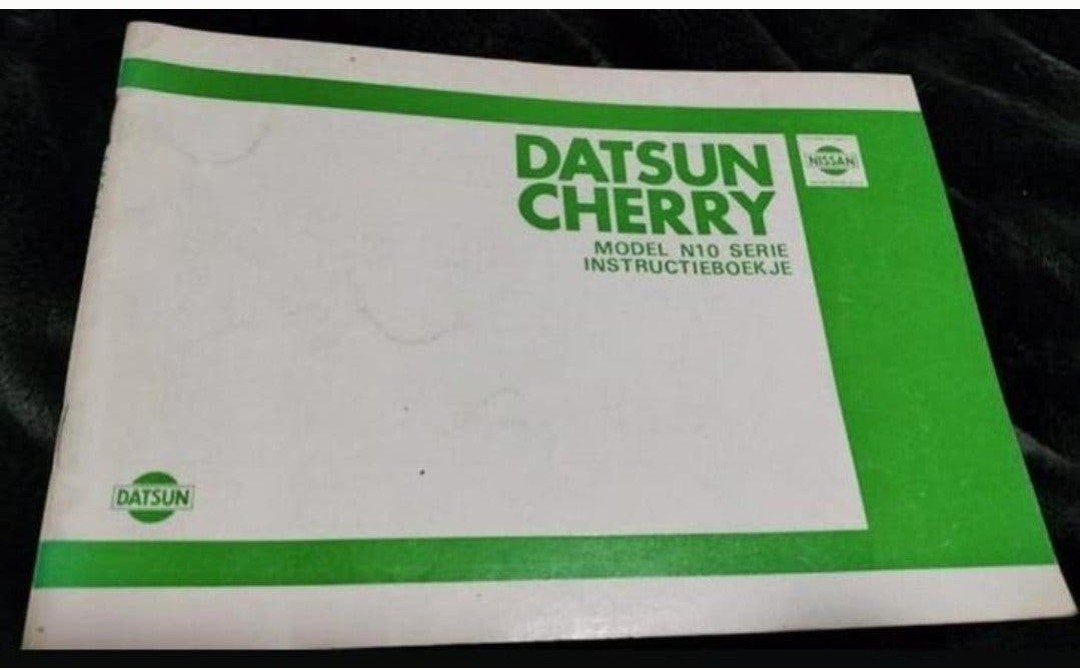 DATSUN NISSAN CHERRY N 10 instructie boekje Nederlandstalig, Ophalen of Verzenden