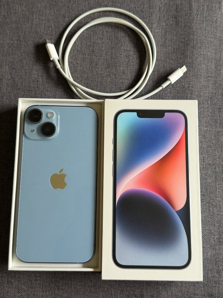 iPhone 14, Blue., Telecommunicatie, 128 GB, Blauw, Ophalen of Verzenden, Zo goed als nieuw