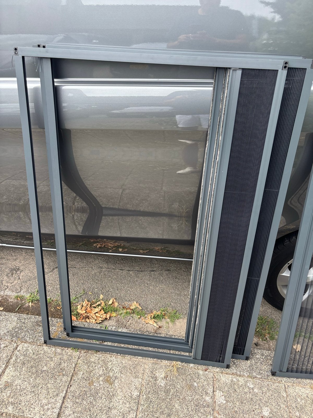 Nieuwe Plissé Horren - 123 cm breed x 85 cm hoog, 120 cm of meer, Hordeur, Minder dan 200 cm, Nieuw