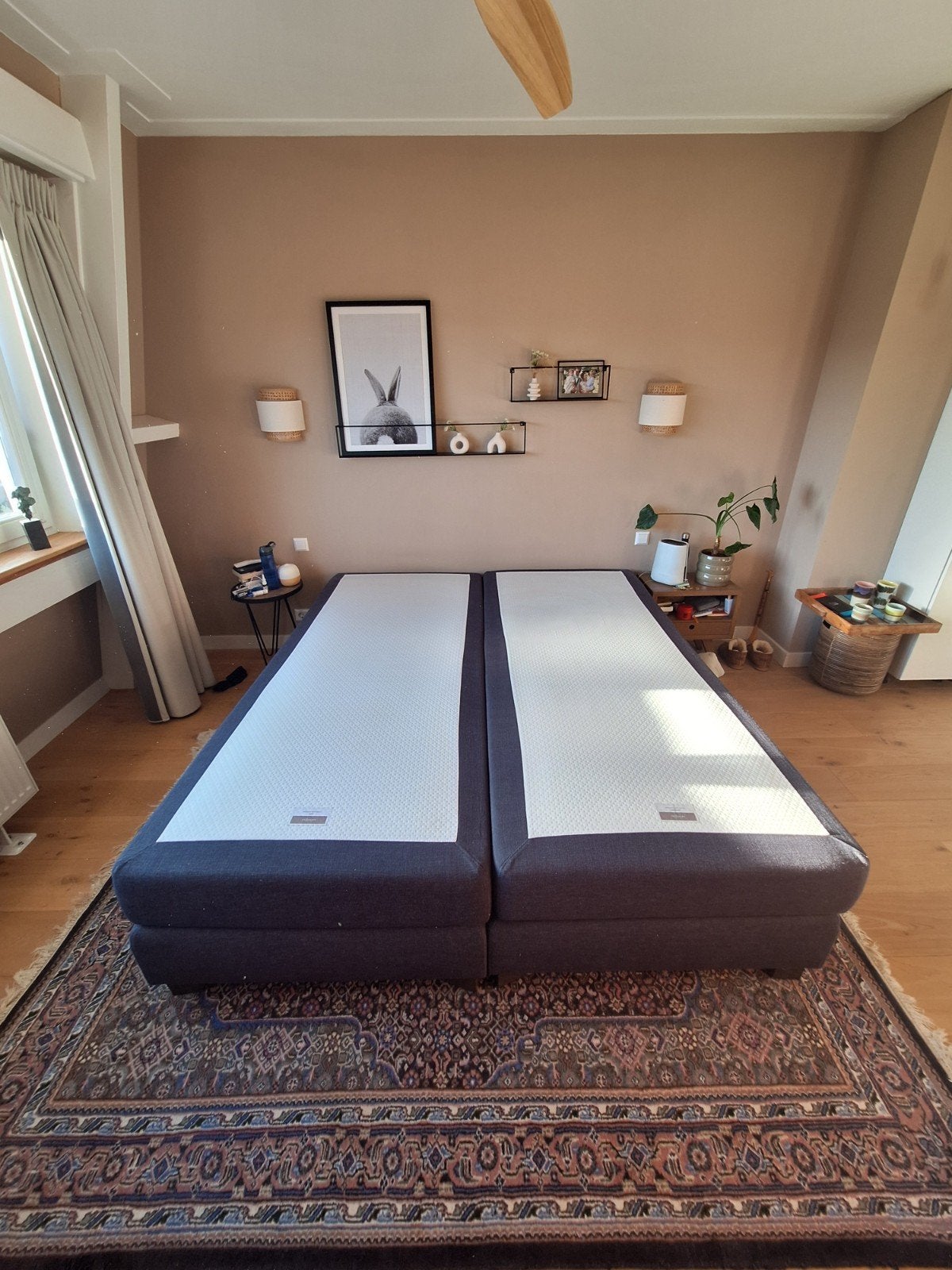 Nilson Hotel Kwaliteit Boxspring 180x210 met 2 Matrassen, Ophalen, Gebruikt, 210 cm, Tweepersoons