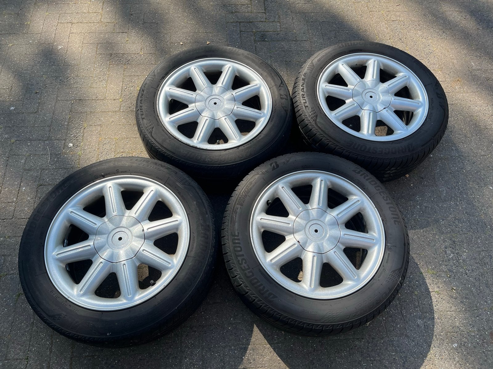Lancia Kappa velgen met banden 16 inch, Ophalen, Gebruikt, 16 inch, Banden en Velgen
