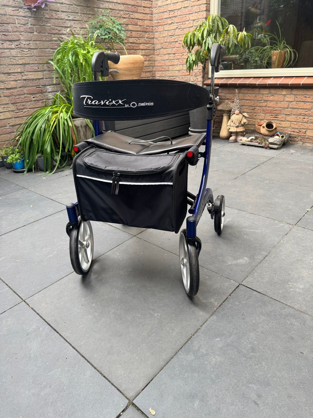 Rollator Travixx Deluxe maat S - kleur blauw, Diversen, Ophalen, Lichtgewicht, Gebruikt