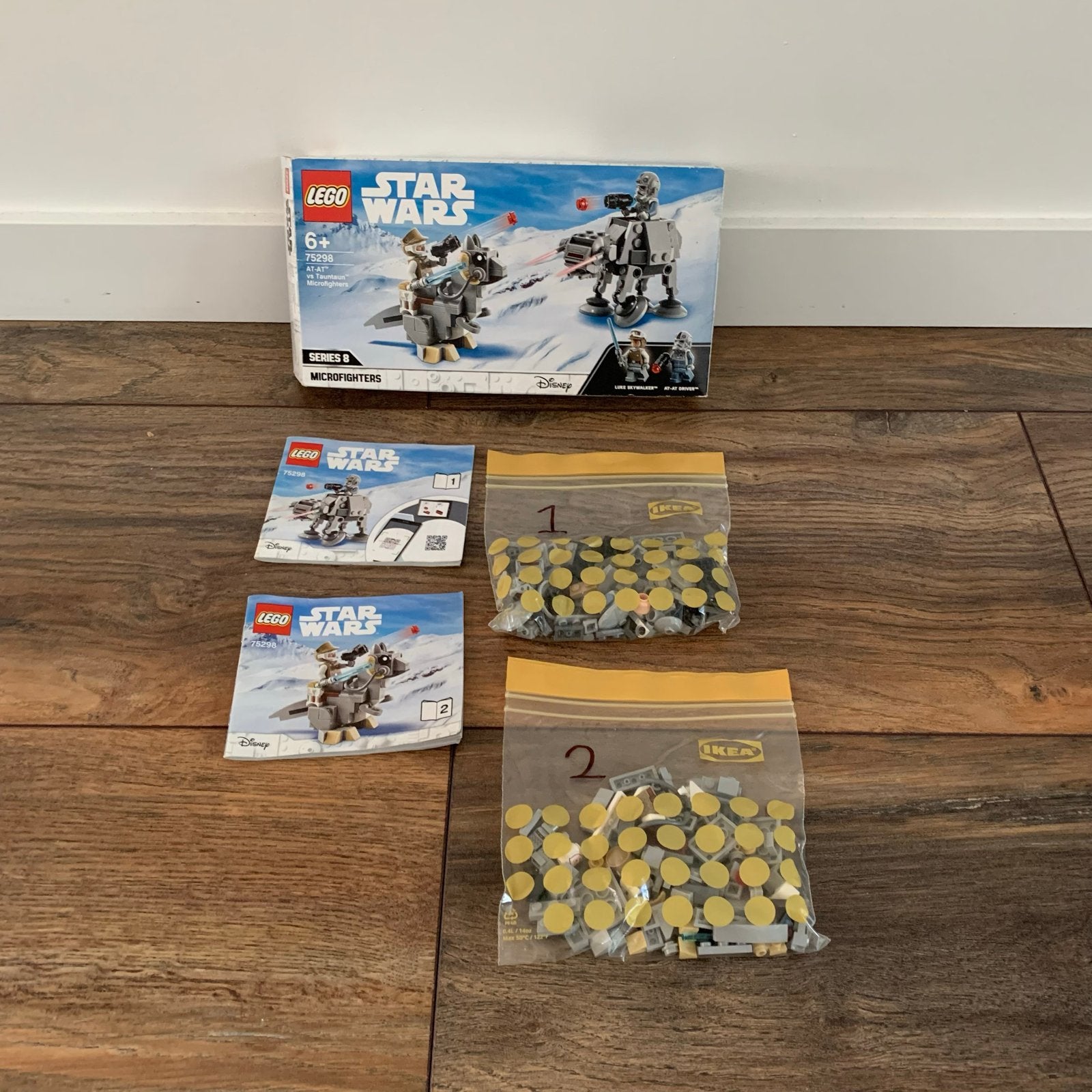 LEGO Star Wars Microfighters 75298 AT-AT vs Tauntaun, Gebruikt, Star Wars, Lego, Ophalen of Verzenden