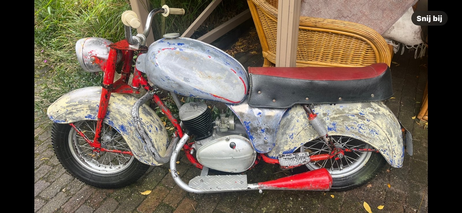 Kermis motor jaren 50  140cm  Frankrijk FONLUPT trapauto, Antiek en Kunst, Ophalen