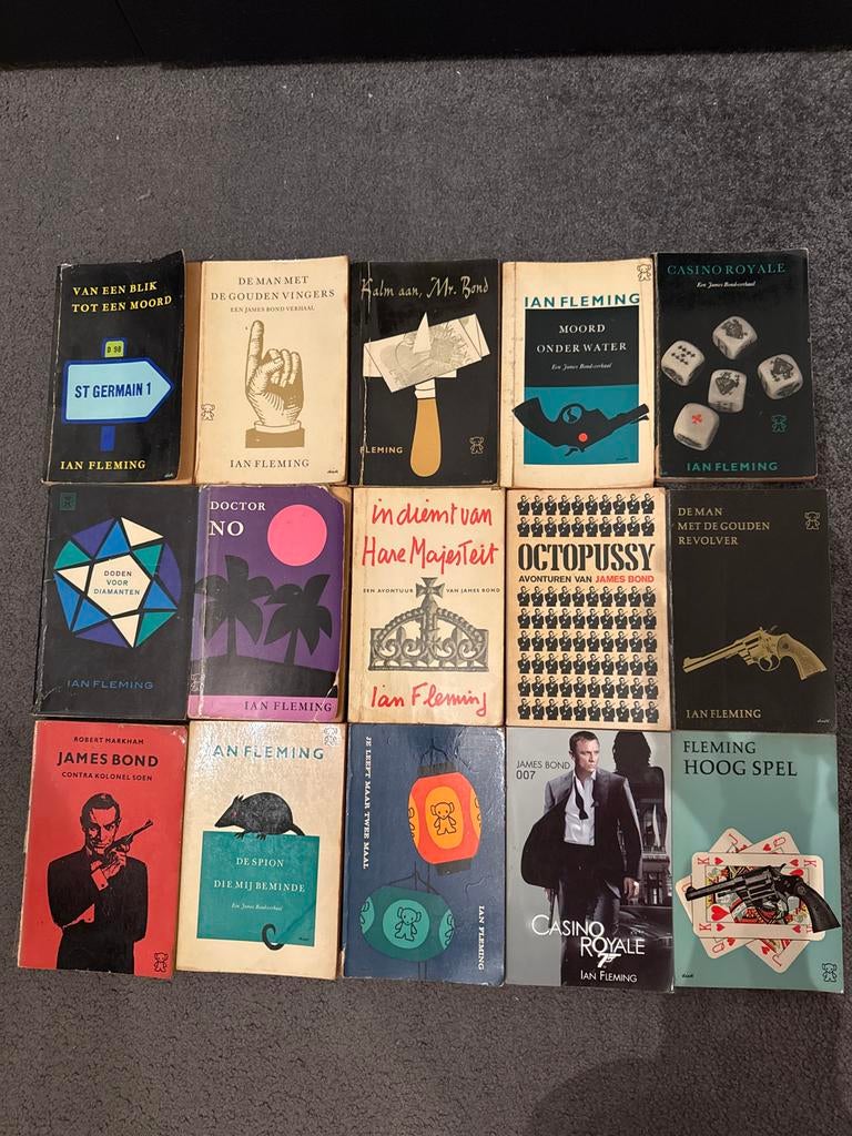 collectie James Bond boeken van Ian Fleming, Ophalen of Verzenden, Gelezen