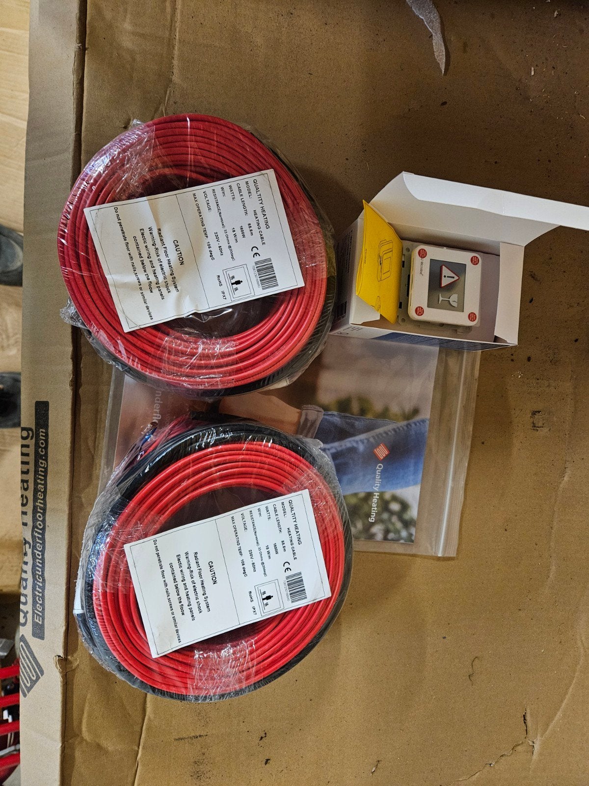 Elektrische vloerverwarming (Quality Heating) +/- 15-20m2, Doe-het-zelf en Verbouw, Verwarming en Radiatoren, Ophalen, Minder dan 30 cm