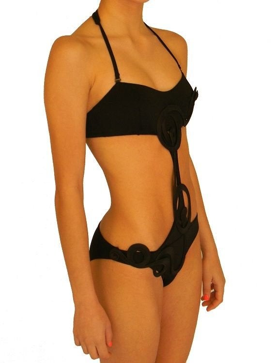 BlueGlue monokini M 36-38, Ophalen of Verzenden, Nieuw, Zwart, Bikini