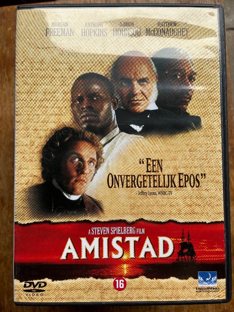 Amistad DVD ; Drama van Steven Spielberg, Vanaf 16 jaar, Ophalen of Verzenden, Zo goed als nieuw, Drama