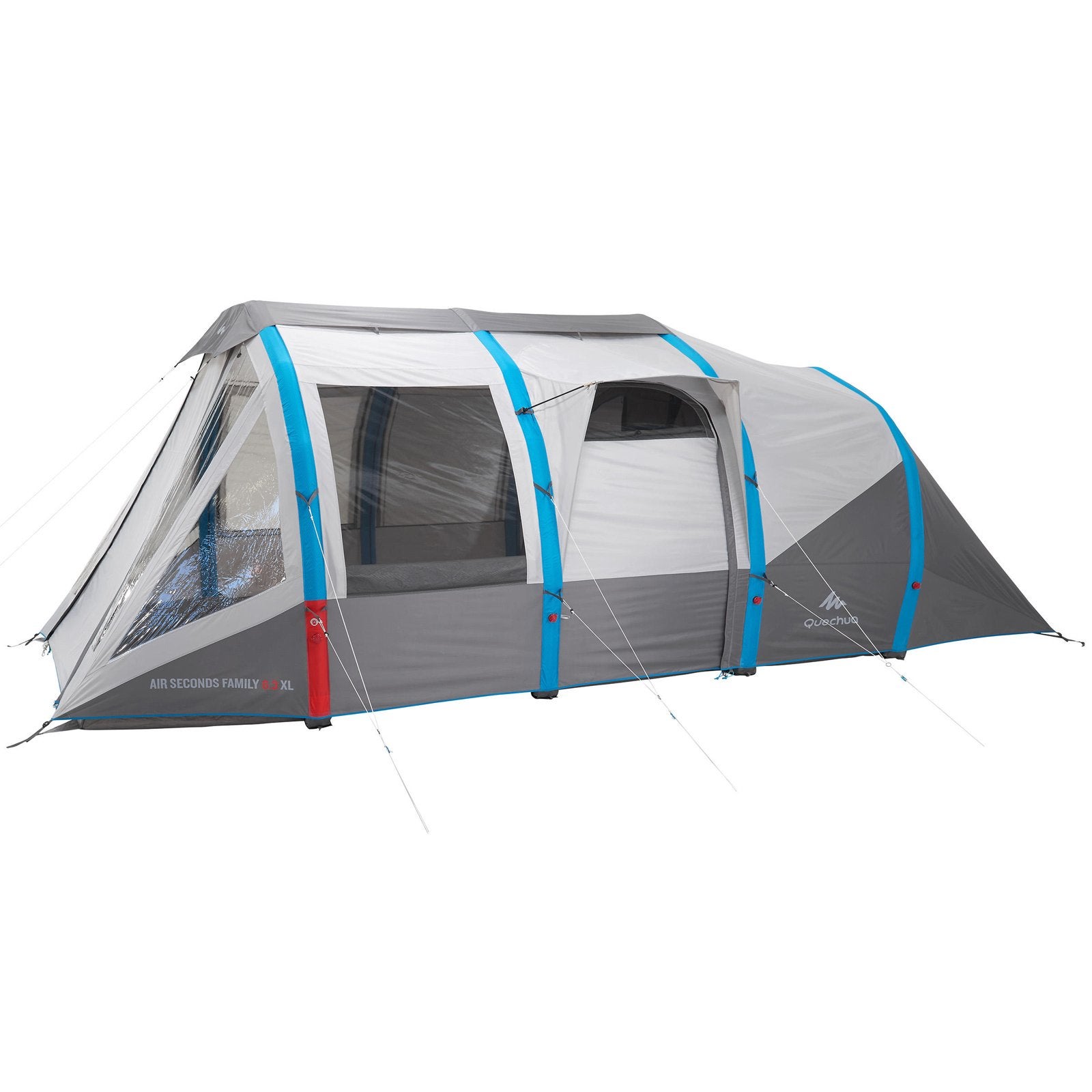 Quechua AIR SECONDS FAMILY 6.3 XL Opblaasbare Gezinstent 6P, Caravans en Kamperen, Tenten, Ophalen, Zo goed als nieuw, Tot en met 6