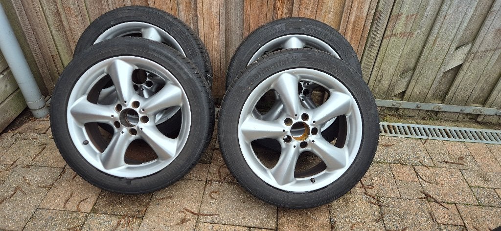 Mercedes Benz zomerbanden S203 C209 W203, Auto-onderdelen, Ophalen, Gebruikt, Velg(en), 17 inch