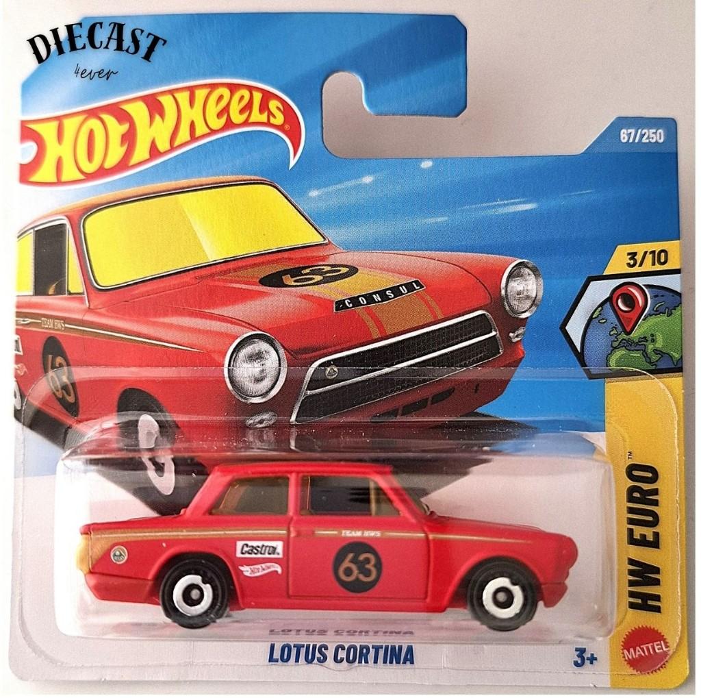Hot Wheels Lotus Cortina, Matt rood, Ophalen, Nieuw, Auto