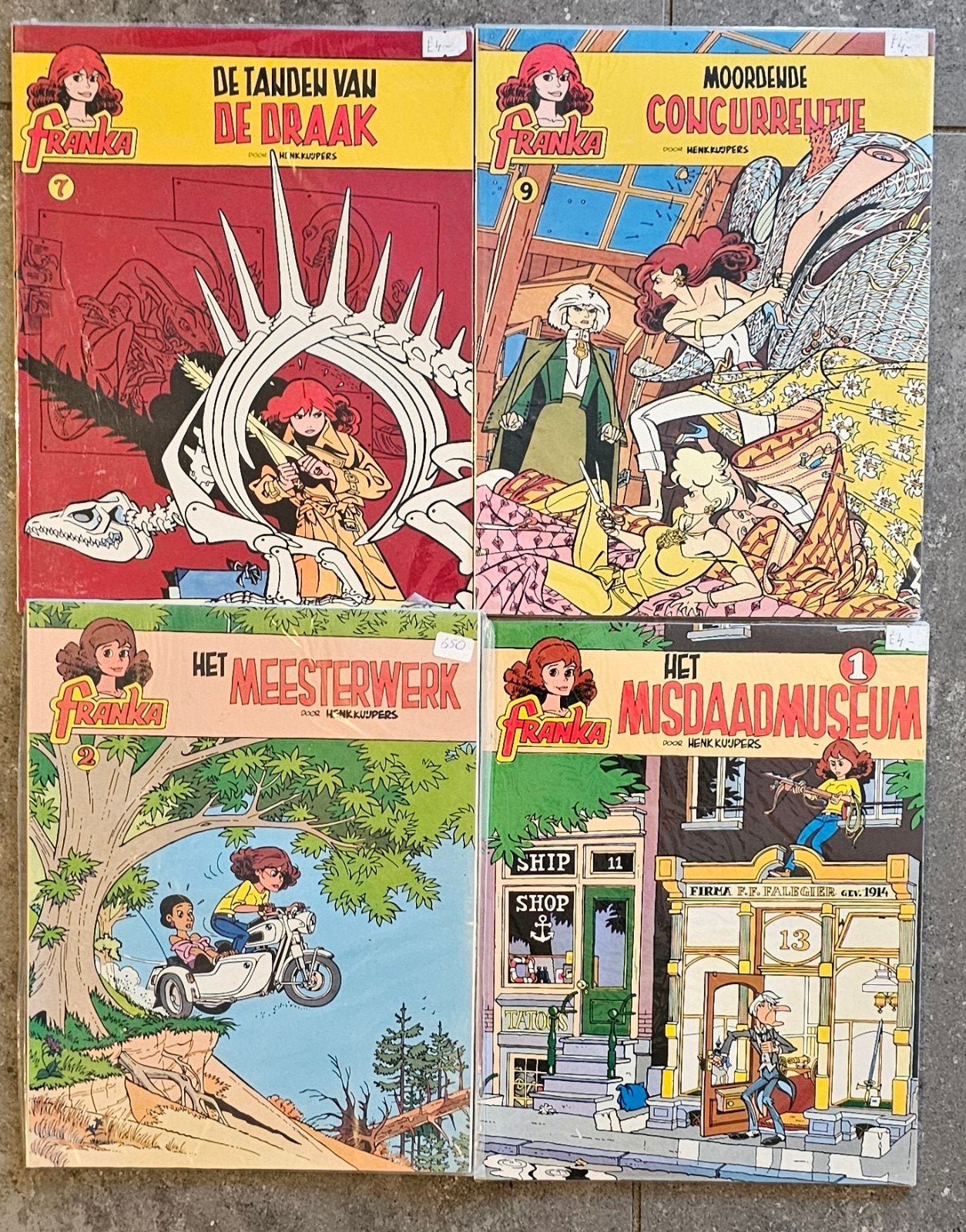 Franka stripboeken - 4 delen in perfecte staat, Boeken, Stripboeken, Meerdere stripboeken, Ophalen of Verzenden, Zo goed als nieuw