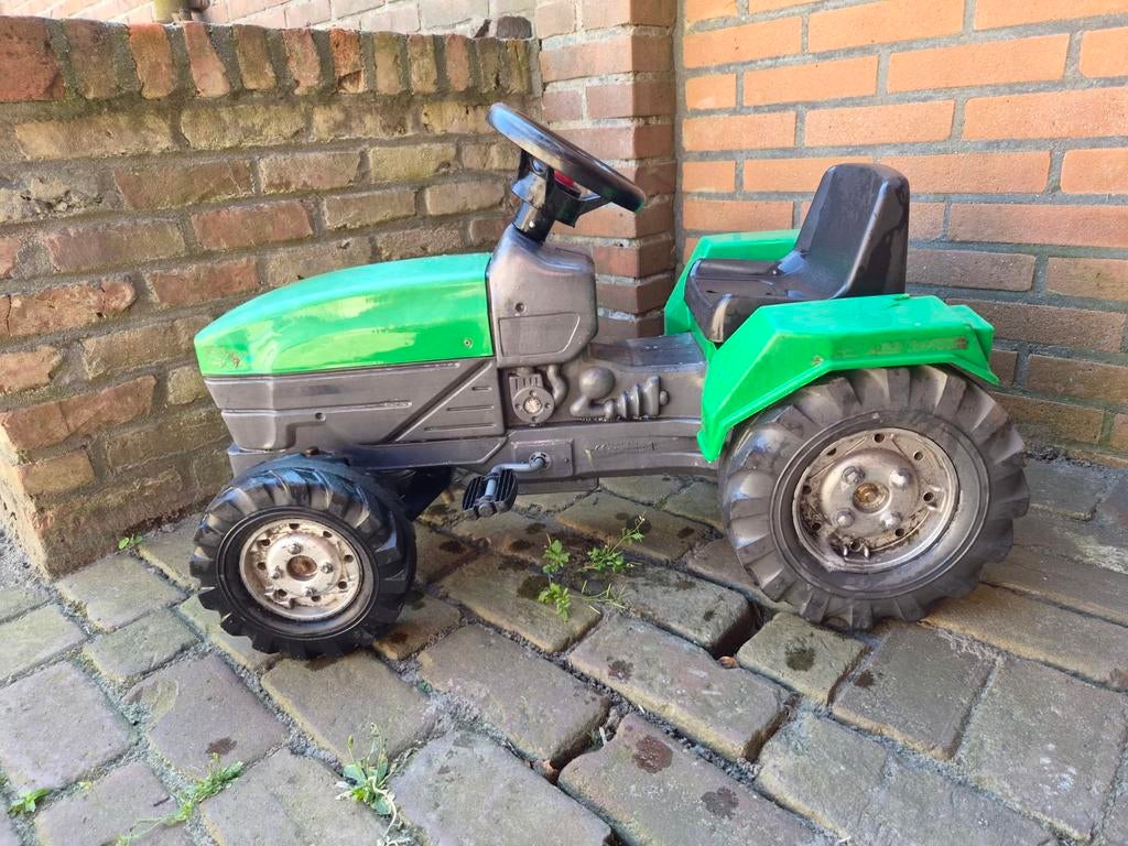 Groene traptractor voor kinderen vanaf 2 jaar, Ophalen, Gebruikt, Trapvoertuig