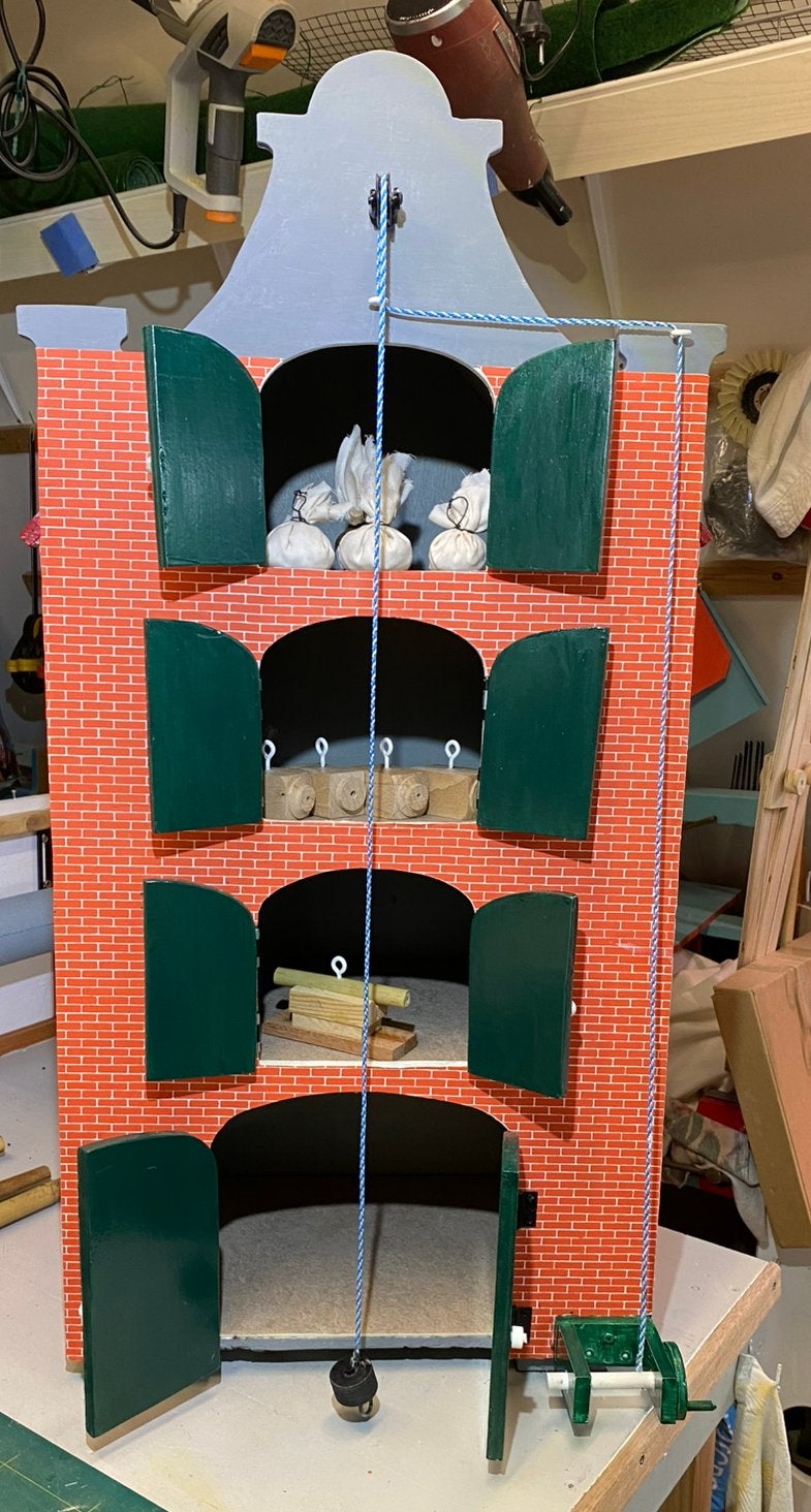 Vintage pakhuis, Ophalen, Zo goed als nieuw, Poppenhuis