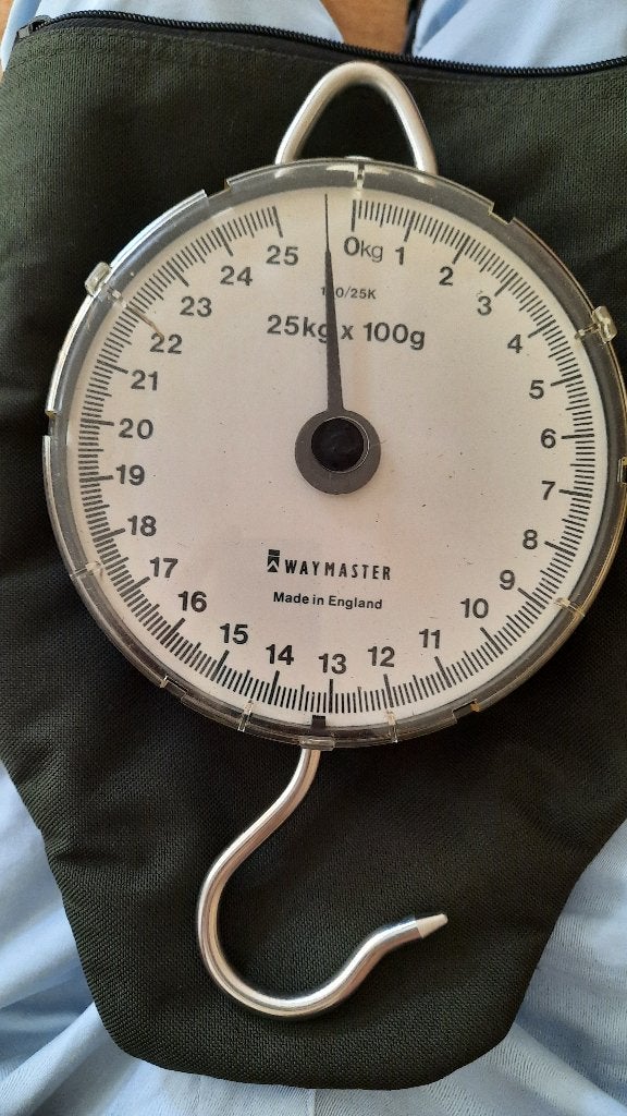 Waymaster England weegklok 25kg., Ophalen of Verzenden, Zo goed als nieuw, Overige typen