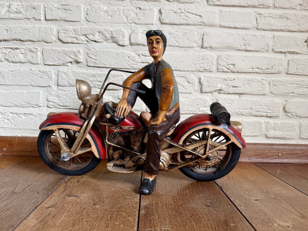 Prachtige Xl Set: Harley-Davidson Beeld & Wandbord, Ophalen, Zo goed als nieuw, Overige typen
