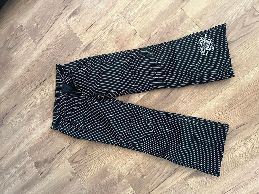 Mountain Peak Skibroek Maat L Zwart met Witte Strepen, Ophalen, Gedragen, Maat 42/44 (L), Broek