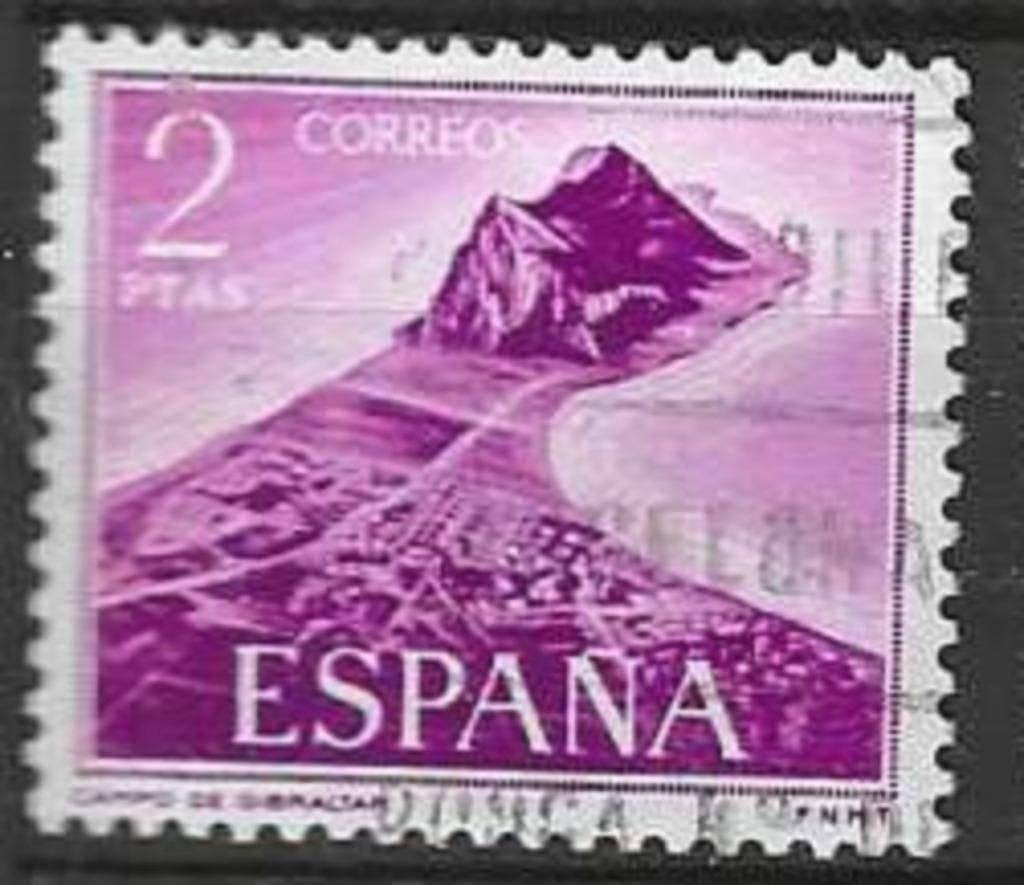 Spanje 1969 - Yvert 1594 - Rots van Gibraltar  (ST), Verzenden, Gestempeld