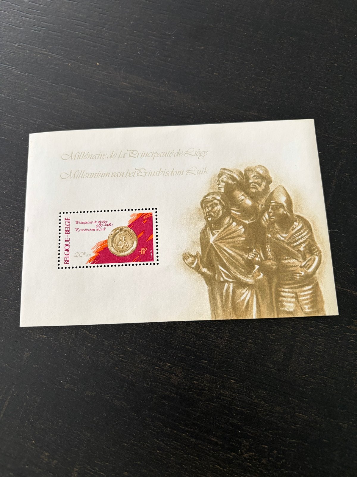 Millennium Prinsbisdom Luik Postzegel op Eerste Dag Envelop, Postzegels en Munten, Postzegels | Europa | België, Ophalen of Verzenden