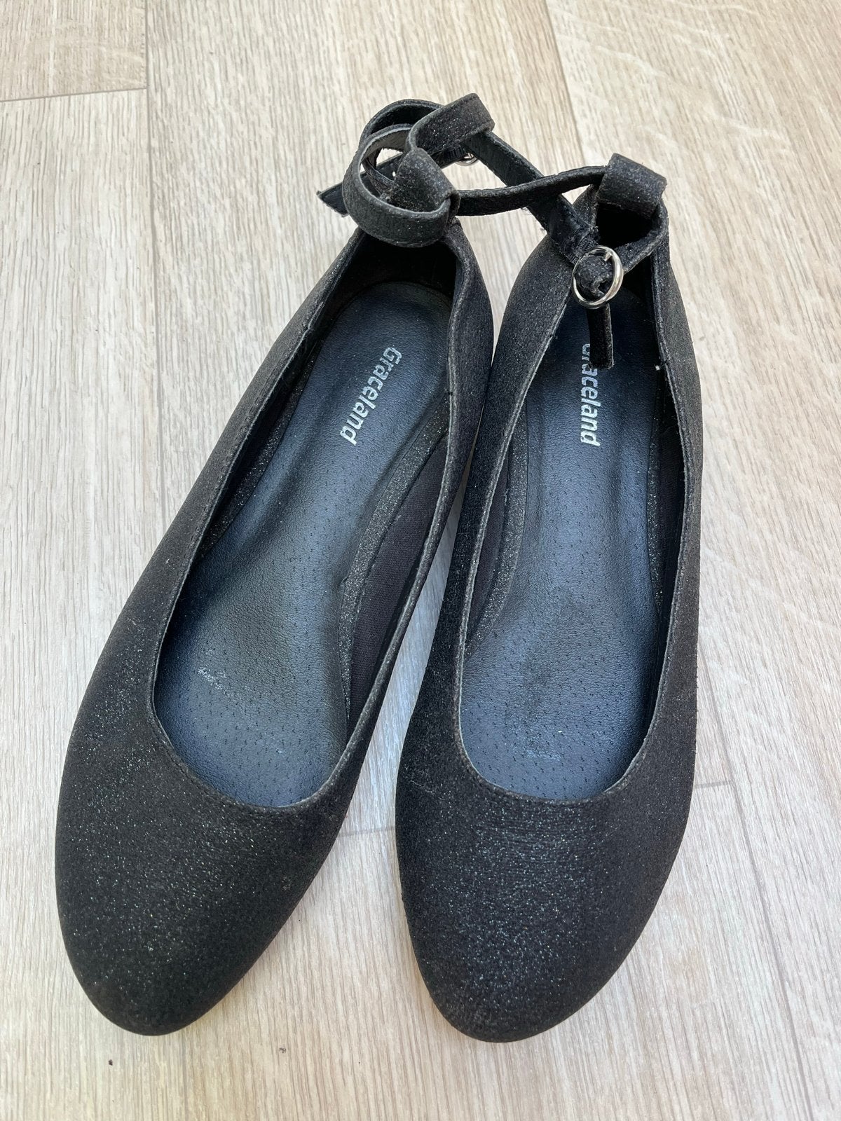Zwarte Ballerina's - Maat 34, Gebruikt, Meisje, Schoenen, Ophalen of Verzenden