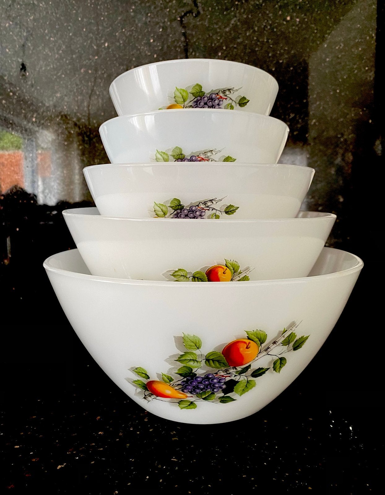 Vintage arcopal fruit de france Schalen Set - 5-delig, Antiek en Kunst, Ophalen of Verzenden