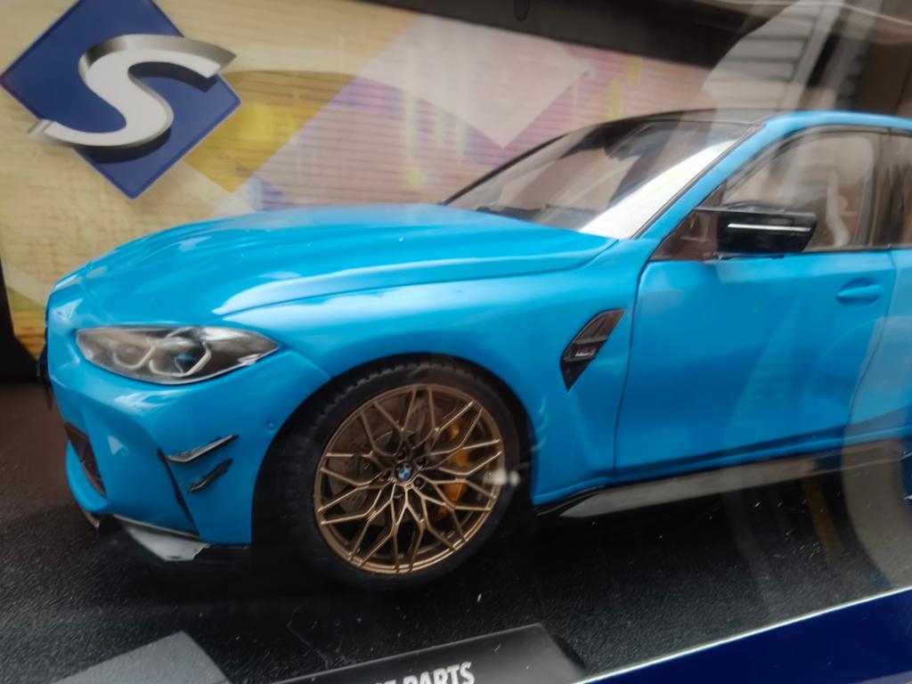 Solido BMW M3 Competition (G80) 1:18 - Turkoois, Verzenden, Nieuw, Auto, Solido