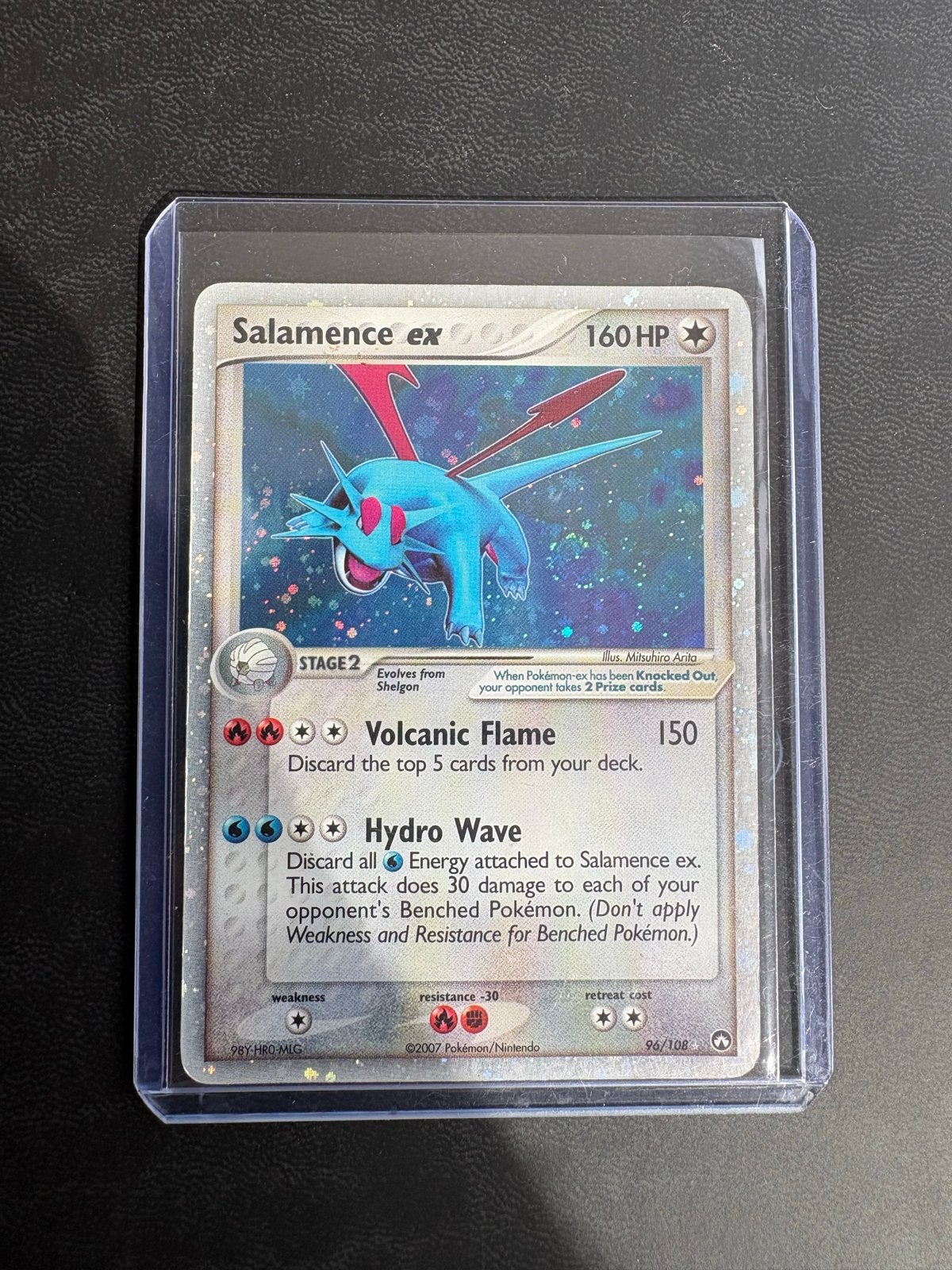 Salamence ex #96/108 Pokémon kaart 2007 Holo Rare, Ophalen, Zo goed als nieuw, Losse kaart