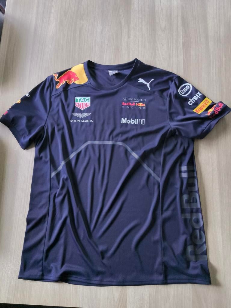 Max Verstappen - Red Bull Racing T-Shirt Maat XXL, Blauw, Overige maten, Ophalen of Verzenden, Zo goed als nieuw