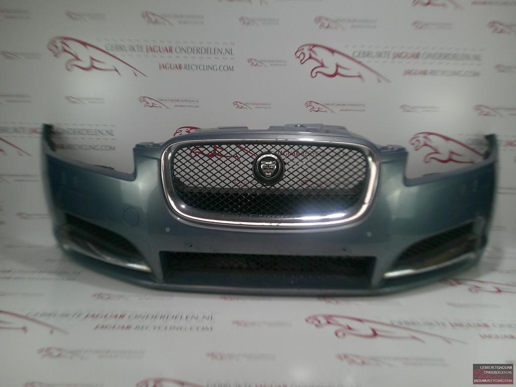 Voorbumper Jaguar XF 2012-2015 licht blauw C2Z13208XXX, Gebruikt, -, Voor, Ophalen of Verzenden