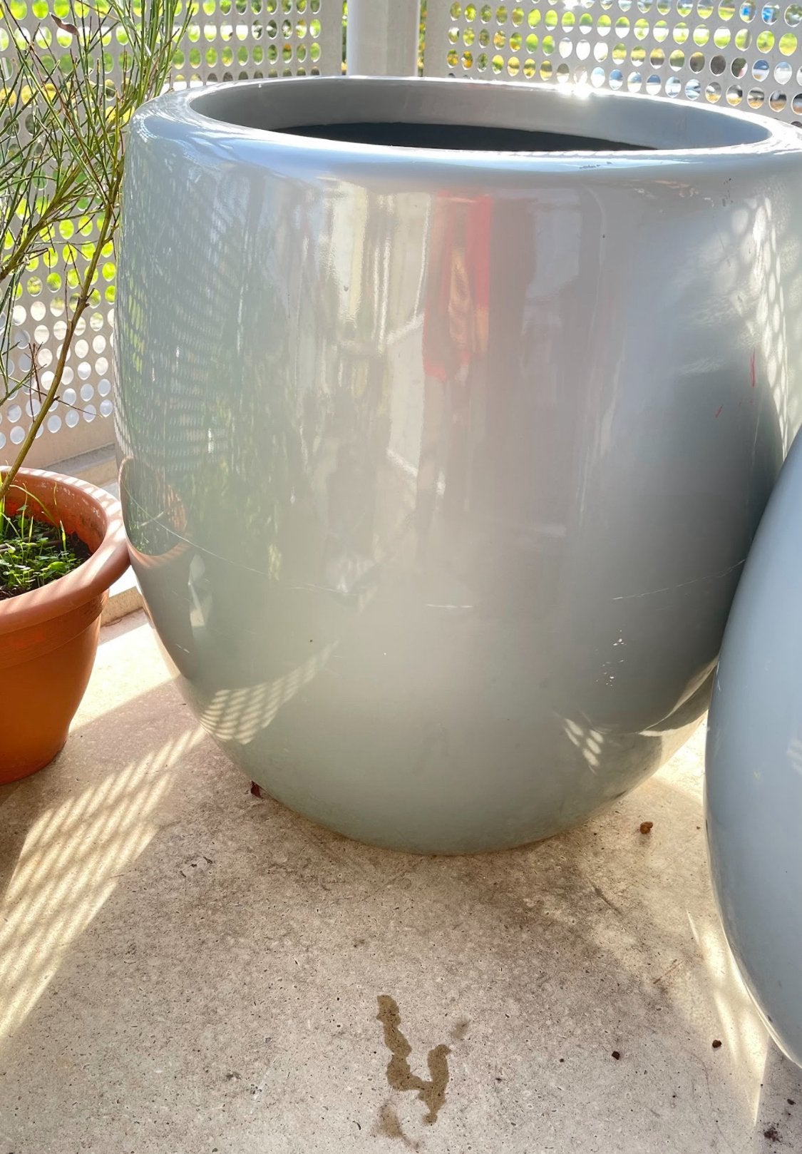 Grote bommenpotten XXL, Tuin en Terras, Bloempotten, Ophalen, Kunststof, Rond, Zo goed als nieuw