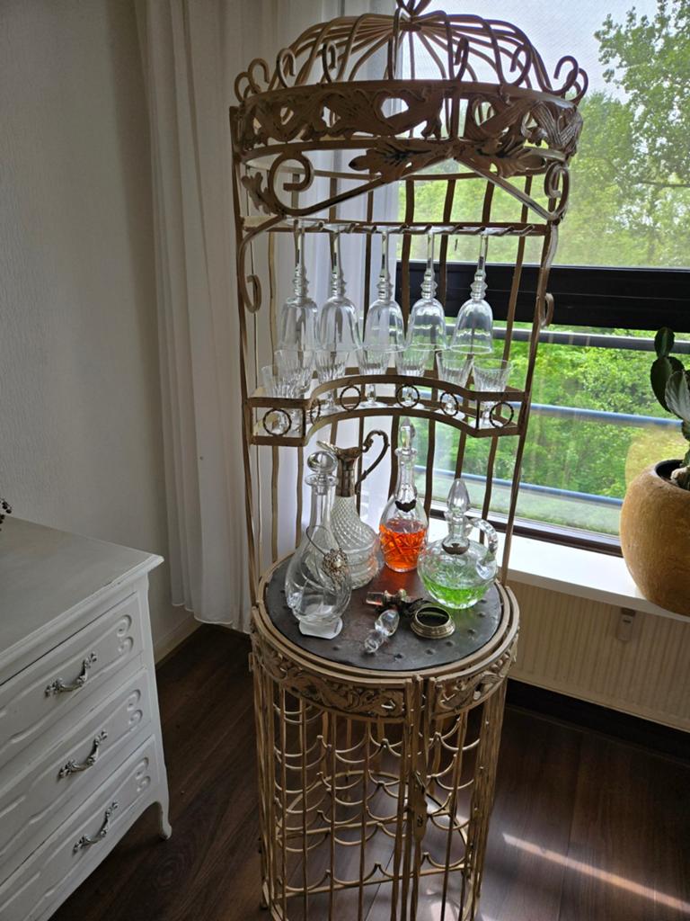 Decoratief wijnrek, Gebruikt, 15 tot 25 flessen, Ophalen of Verzenden, Metaal